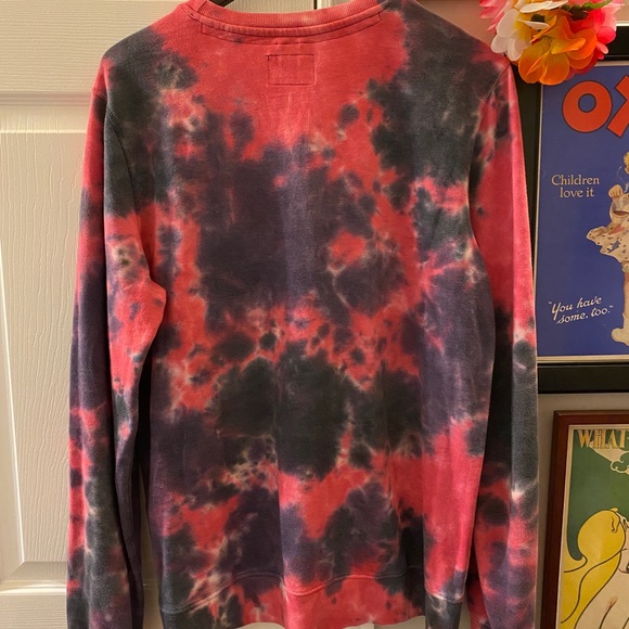 Unisex Pink and Purple Tie Dye Crewneck the brand Koto at Urban Outfitters - Picture 4 of 6